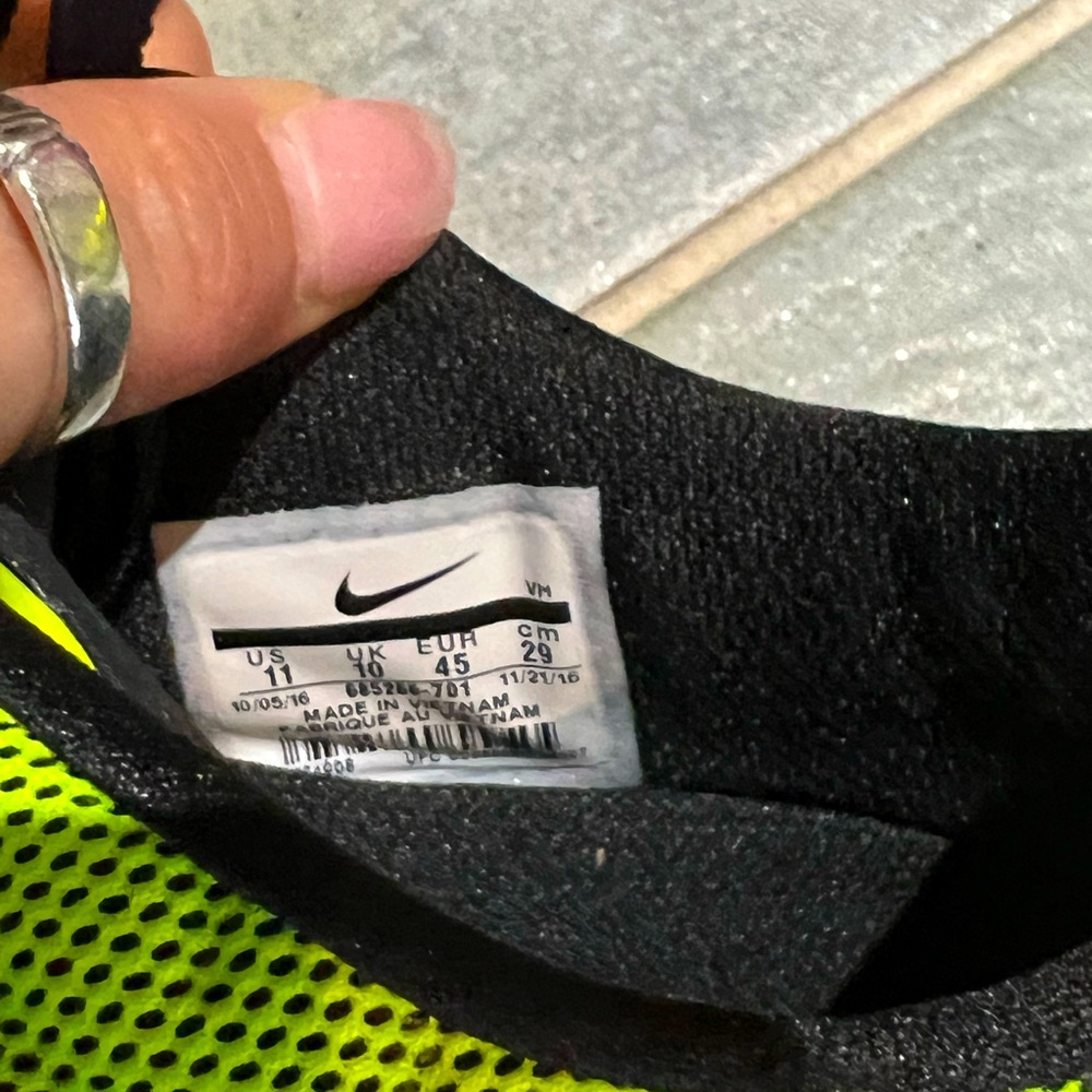 Nike shoes size 11, lime green brand whales never worn.